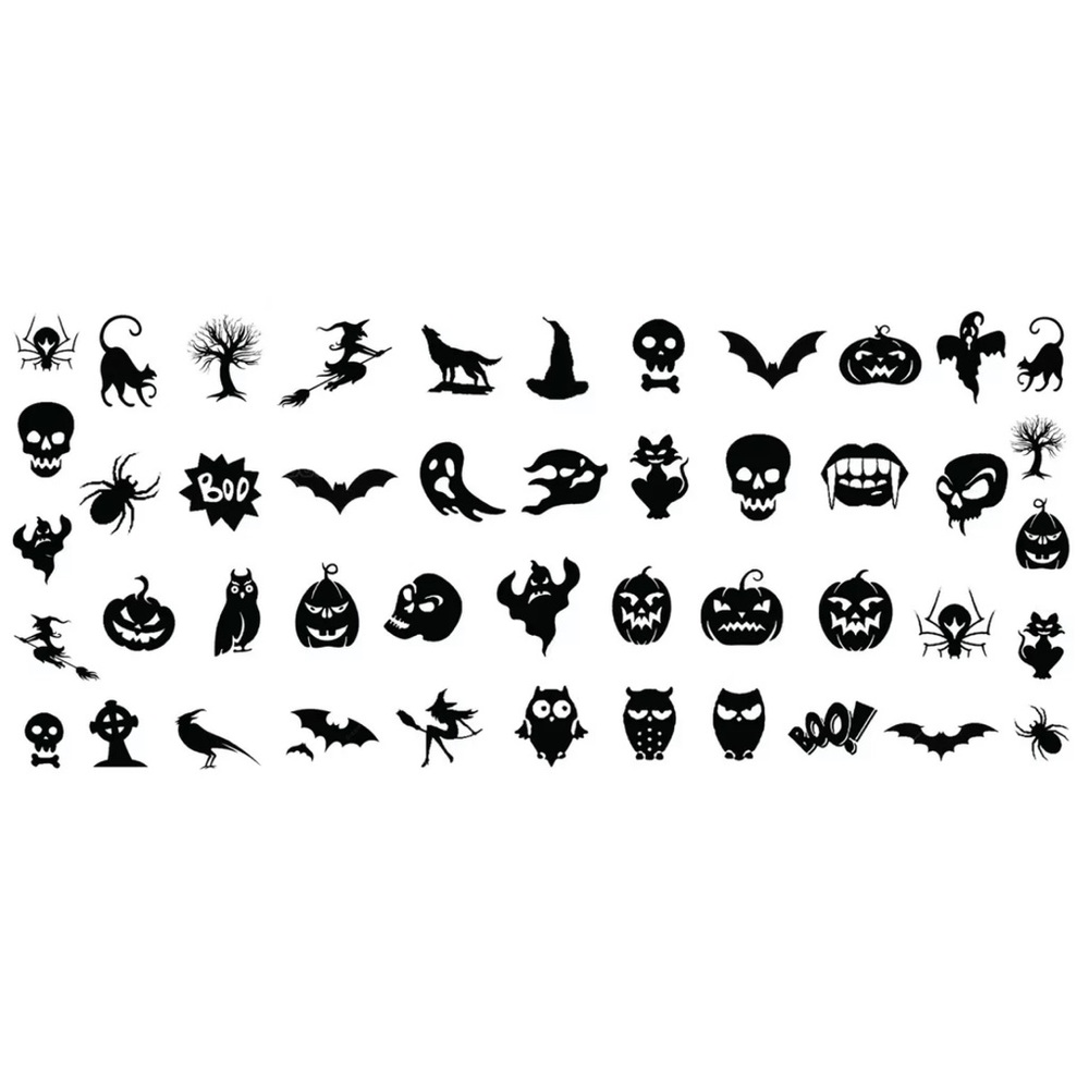 💌BO/GO$6 Halloween Spooky 3 Transfer Nail Decals - Picture 2 of 4